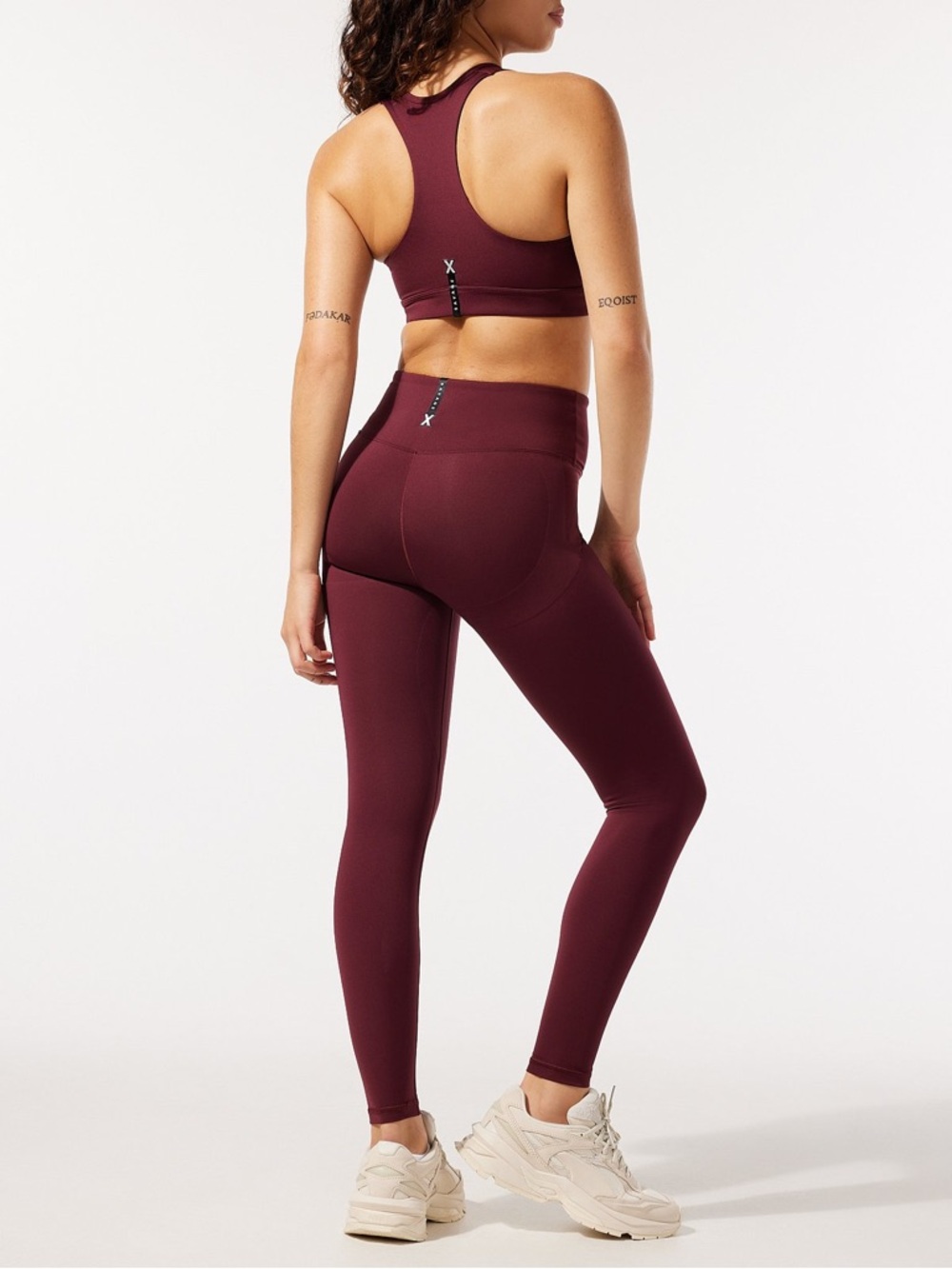 Savage X Fenty High-Rise Burgundy Performance Leggings